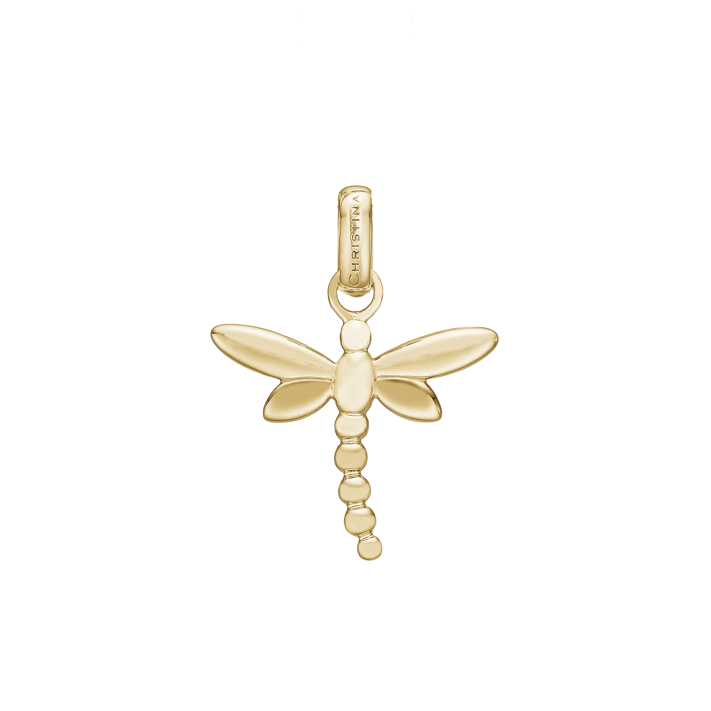 Dragonfly Earring Pendant - Gold Plated Sterling Silver