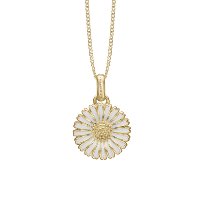 Marguerite Ø15mm Earring Pendant - Gold Plated Sterling Silver