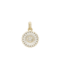 Marguerite CZ Ø15mm Earring Pendant - Gold Plated Sterling Silver with 7 Cubic Zirkonia