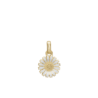 Marguerite Ø 8mm Earring Pendant - Gold Plated Sterling Silver