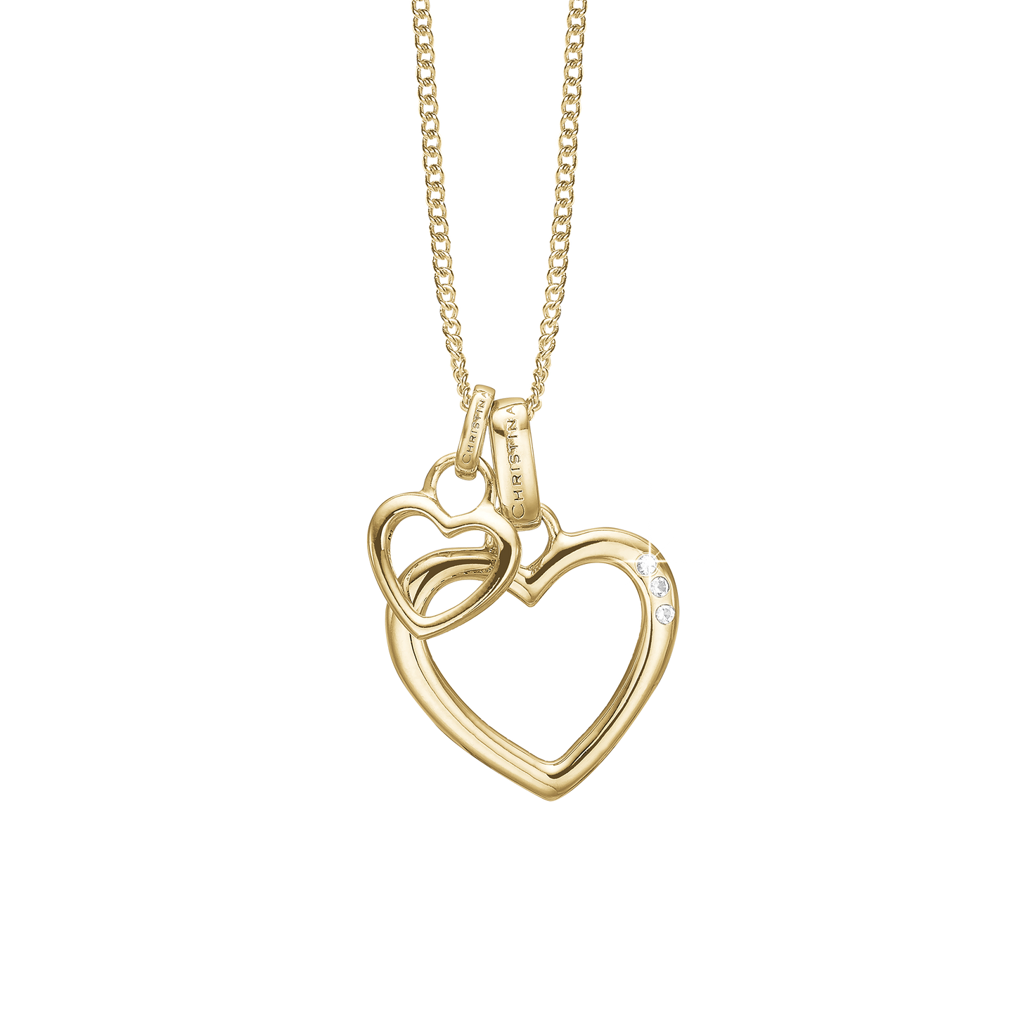 Open Mother Hearts Earring Pendant - CHRISTINA