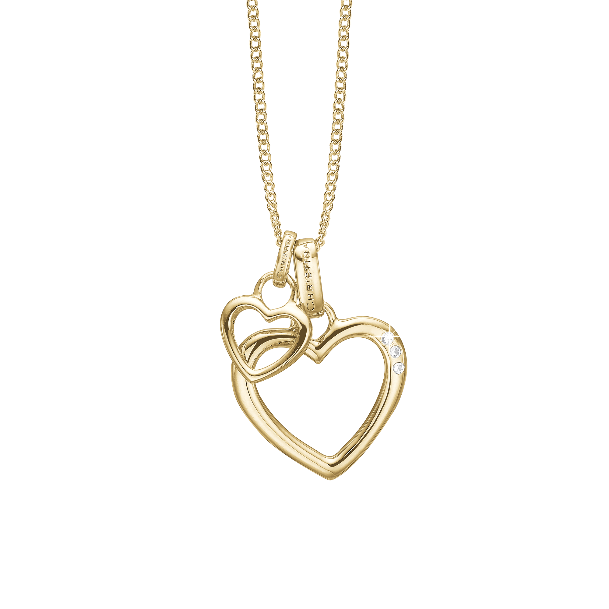 Open Mother Hearts Earring Pendant - CHRISTINA
