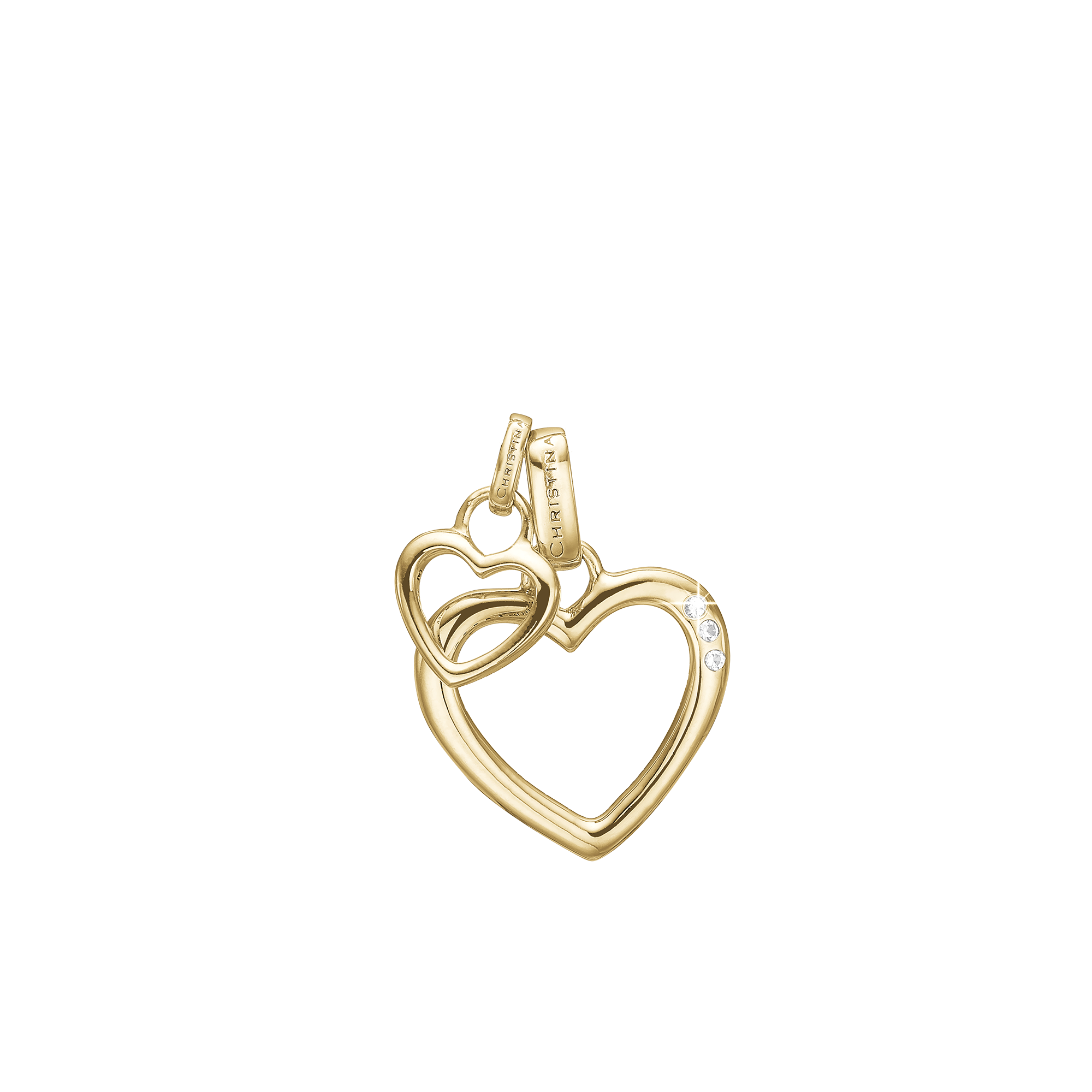 Open Mother Hearts Earring Pendant - CHRISTINA