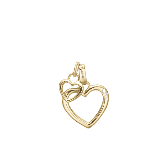 Open Mother Hearts Earring Pendant - CHRISTINA