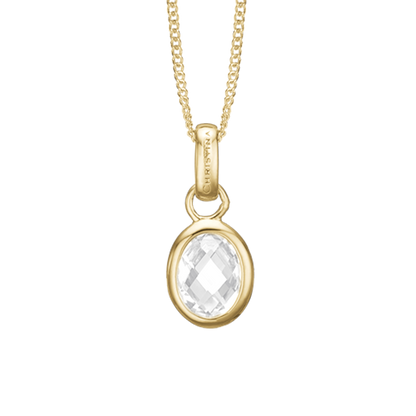 Crystal Dream Earring Pendant - Gold Plated Sterling Silver