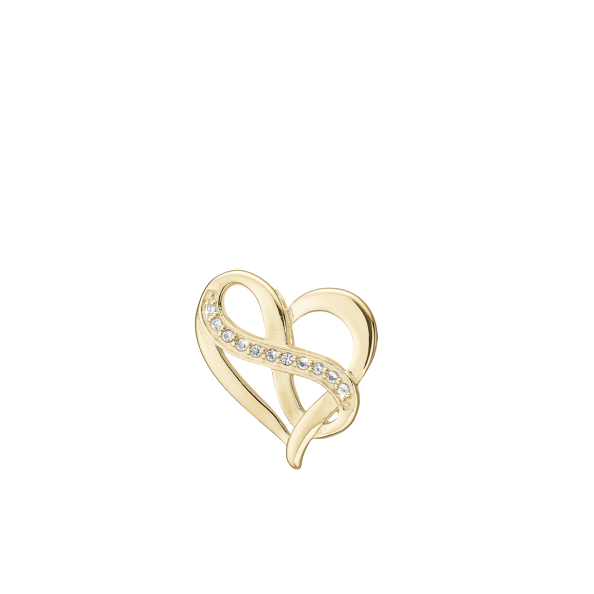 Heart with Eternity Earring Pendant - CHRISTINA