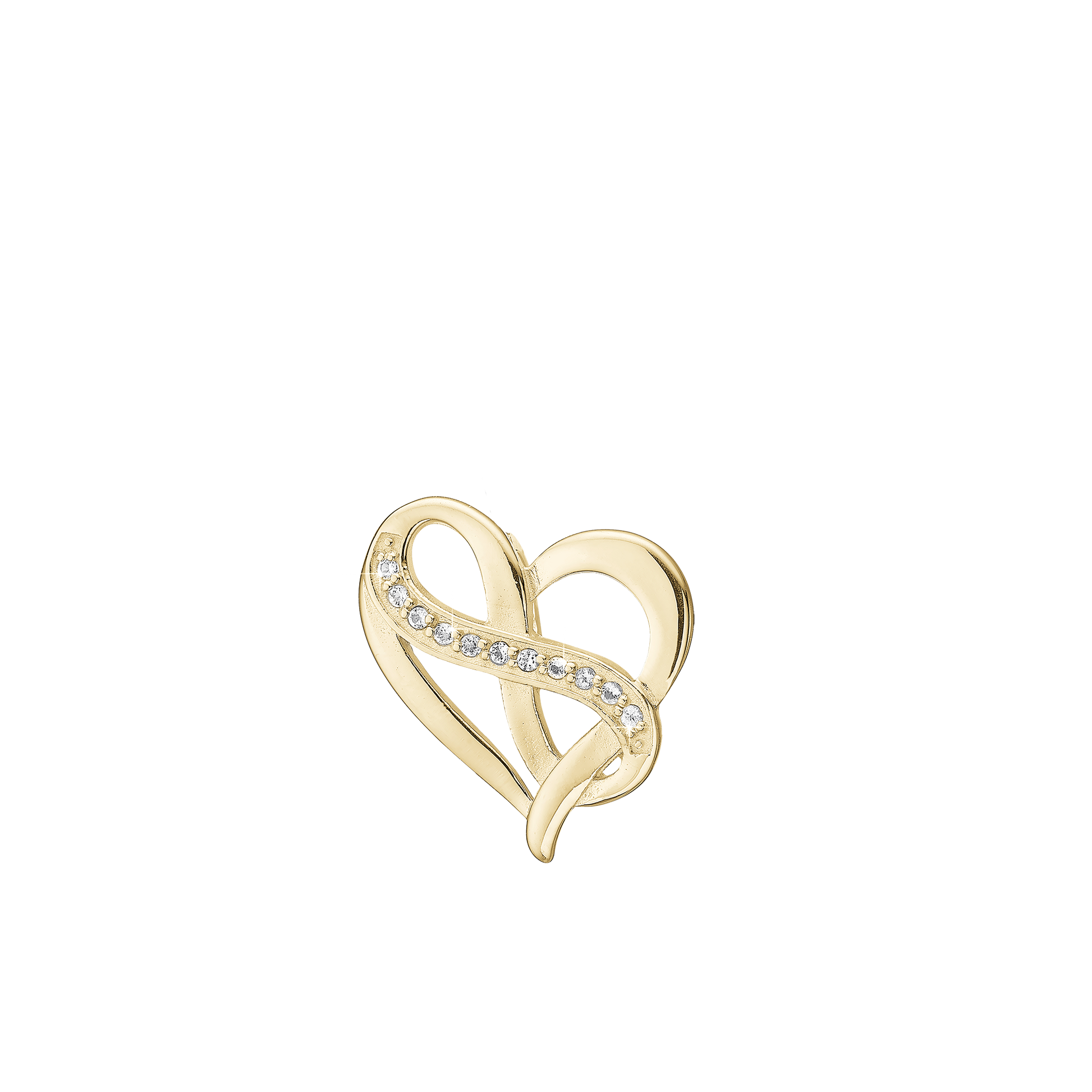 Heart with Eternity Earring Pendant - CHRISTINA