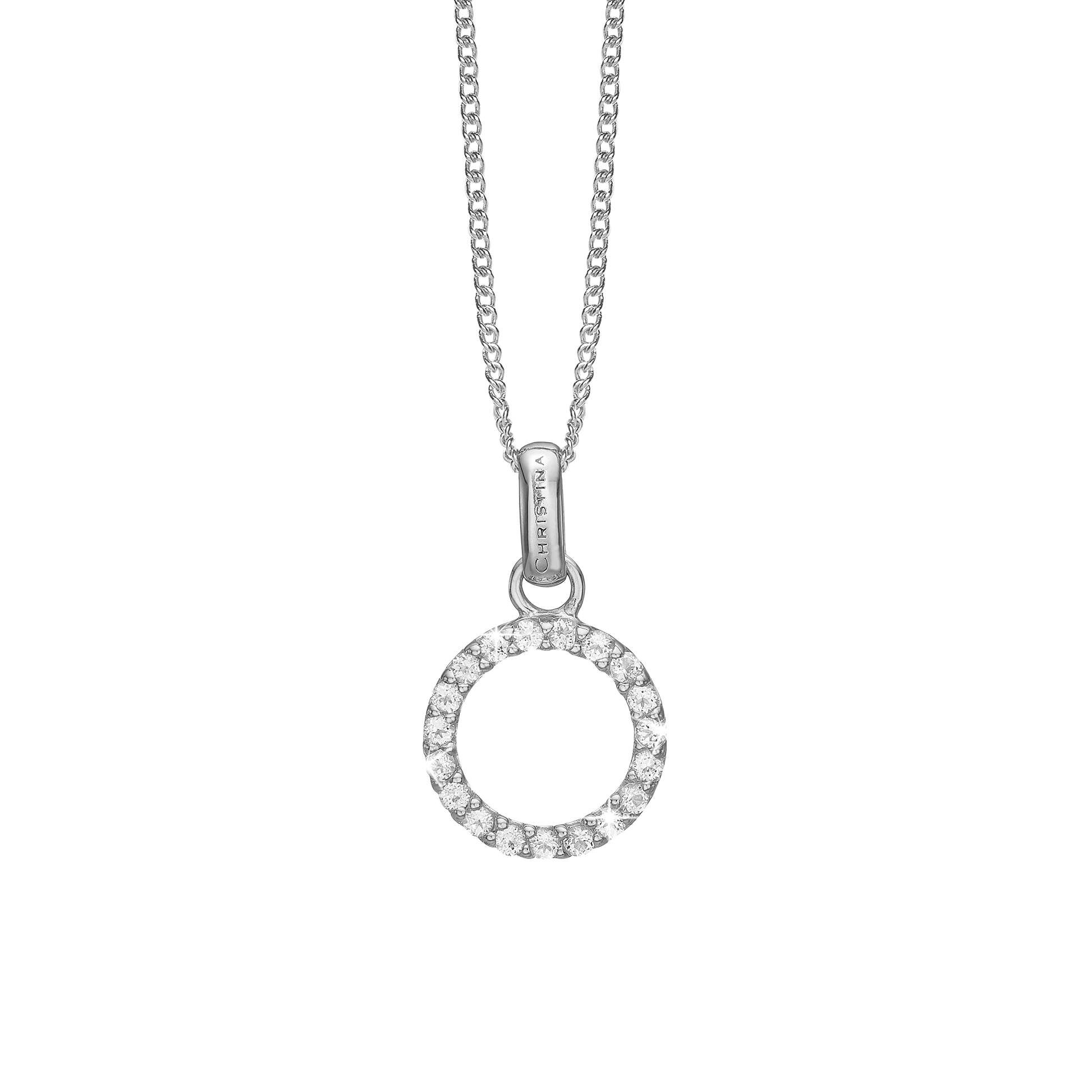 Topaz Circle Earring Pendant - CHRISTINA