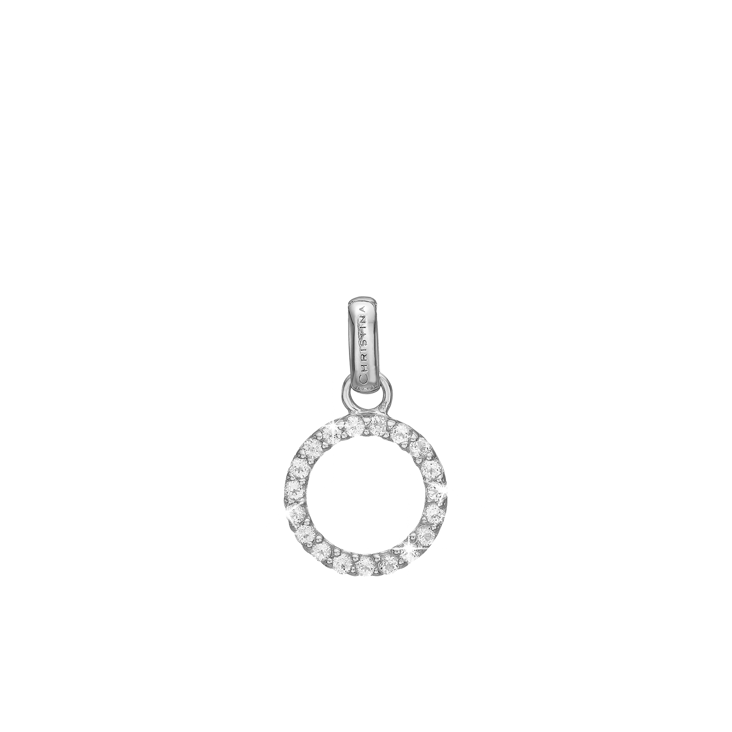 Topaz Circle Earring Pendant - CHRISTINA