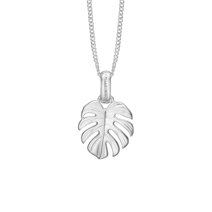 Rainforest Earring Pendant - Polished Sterling Silver