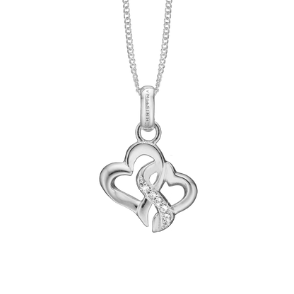 Beloved Earring Pendant - Sterling Silver with 5 white Cubic Zirkonia