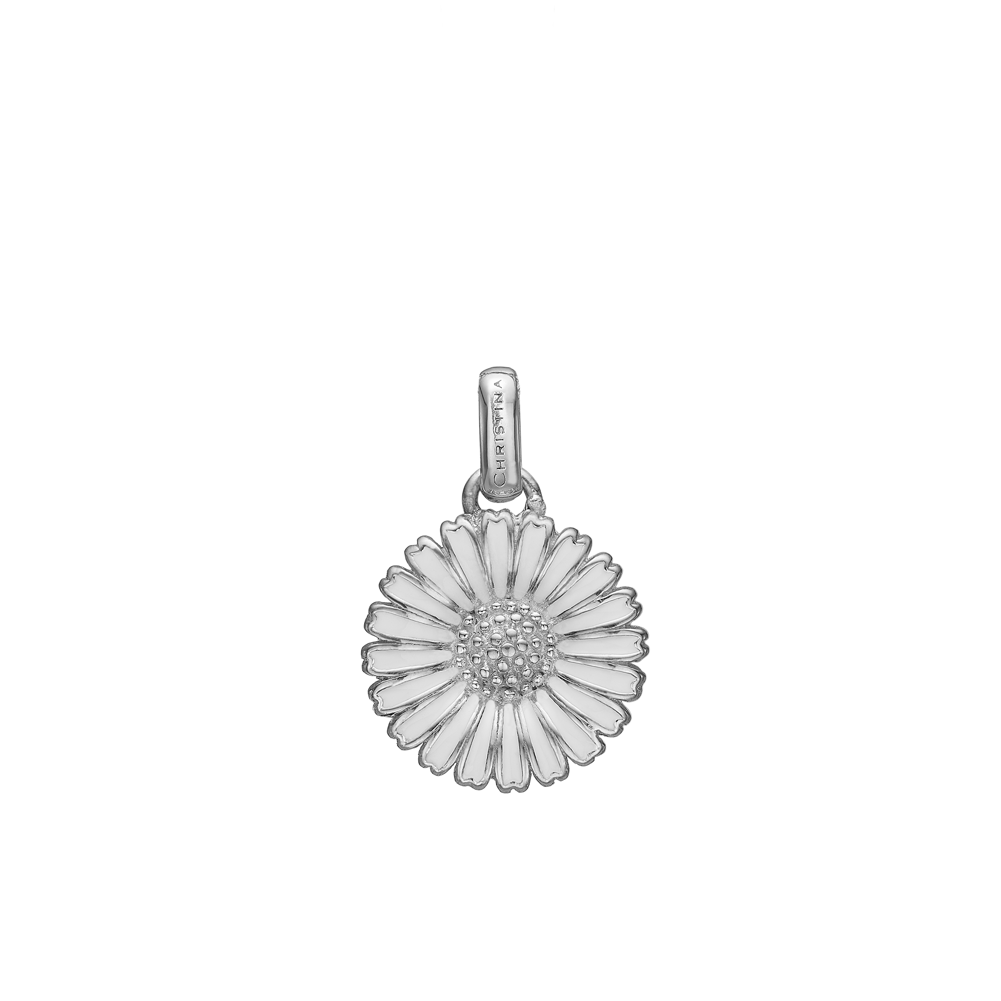 Marguerite Ø15mm Earring Pendant - Sterling Silver