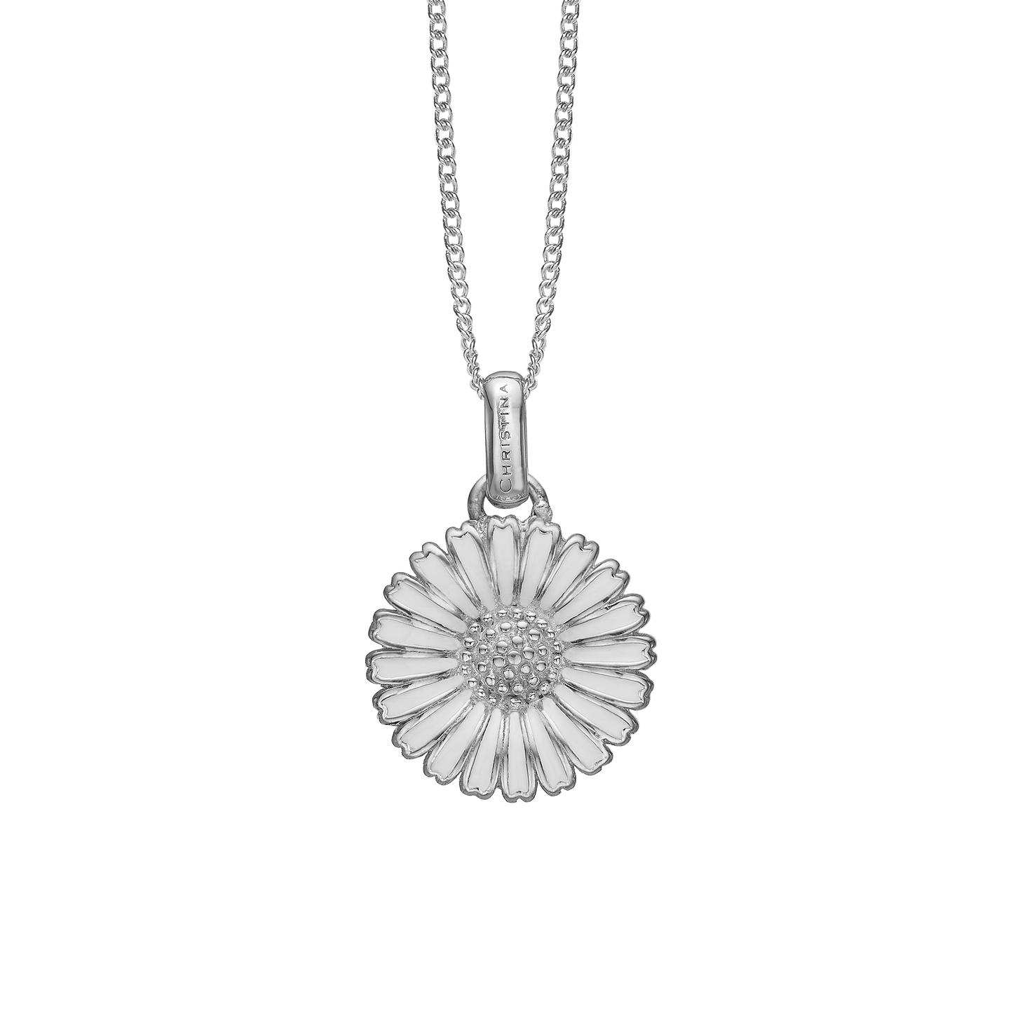 Marguerite Ø15mm Earring Pendant - Sterling Silver