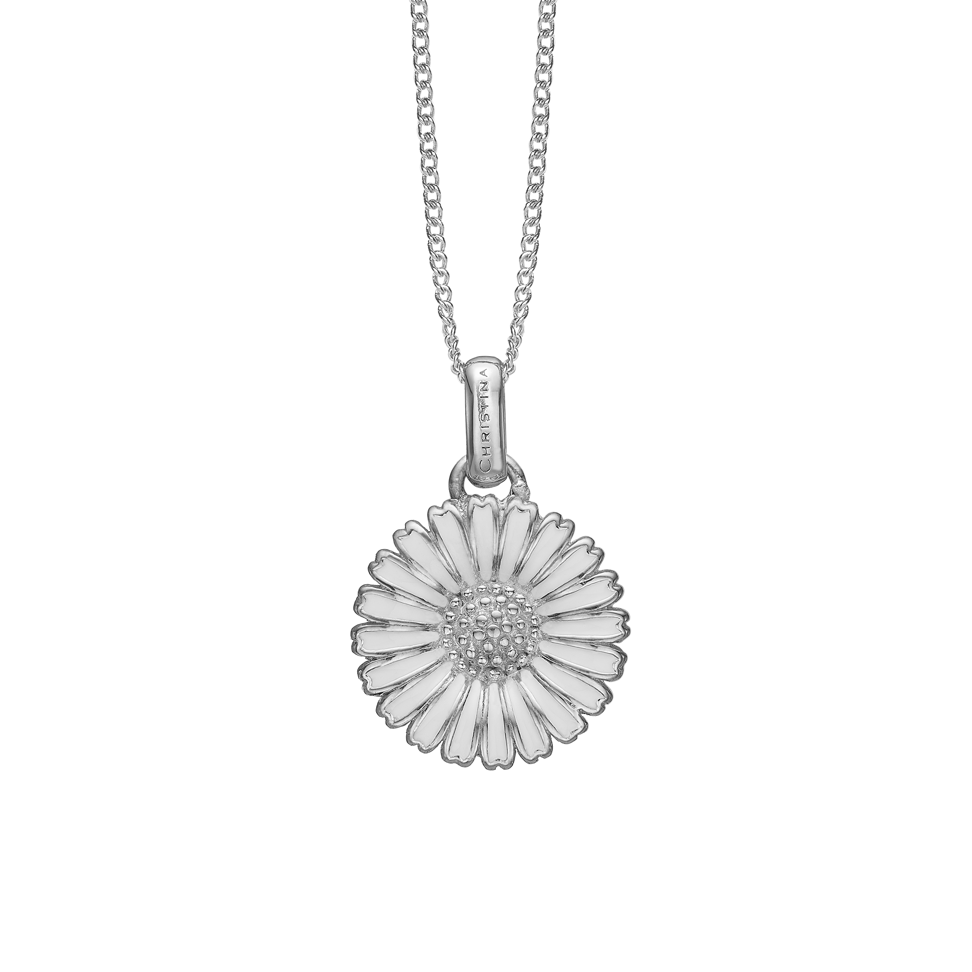 Marguerite Ø15mm Earring Pendant - Sterling Silver