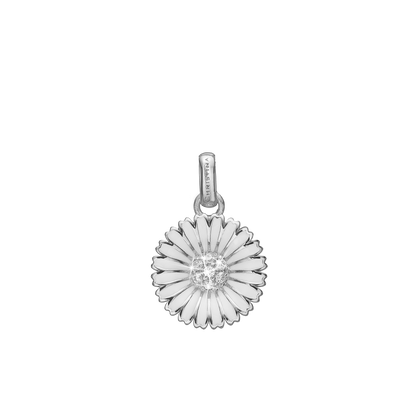 Marguerite CZ Ø15mm Earring Pendant - Sterling Silver with 7 Cubic Zirkonia