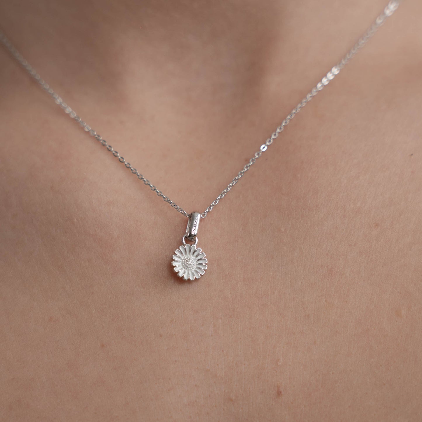 Marguerite Ø 8mm Earring Pendant - Sterling Silver