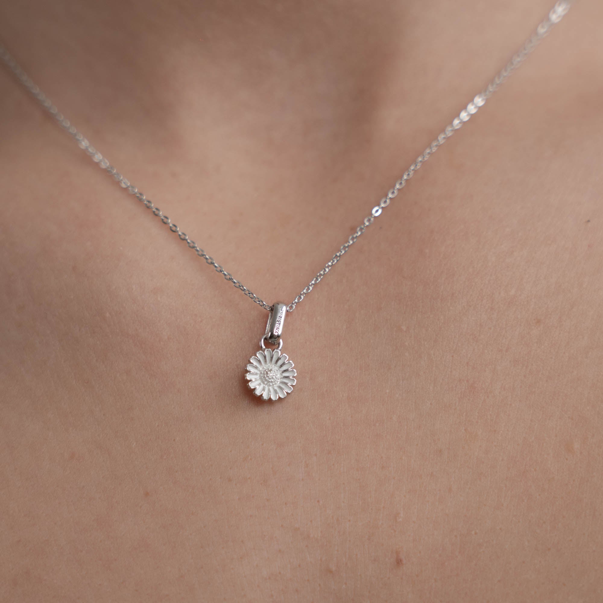 Marguerite Ø 8mm Earring Pendant - Sterling Silver
