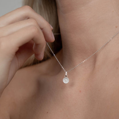 Marguerite Ø 8mm Earring Pendant - Sterling Silver