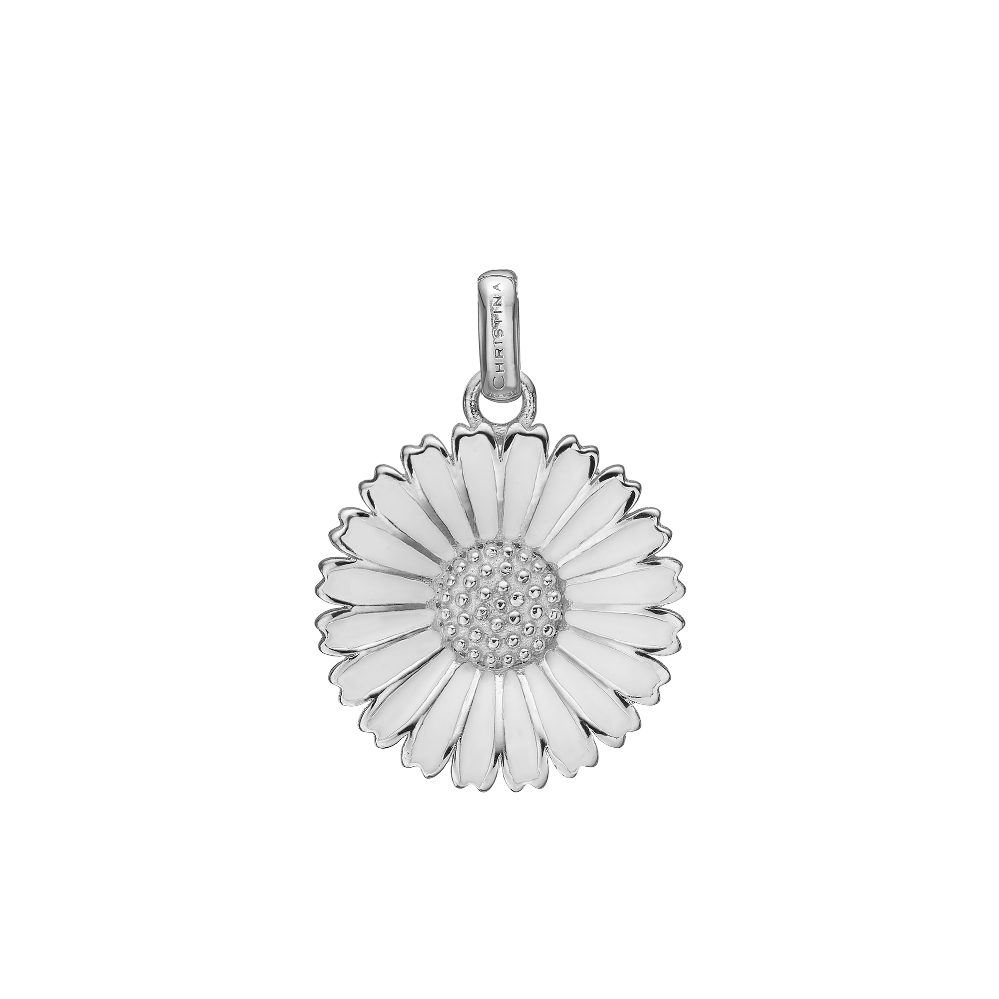 Marguerite Ø 20mm Earring Pendant - Sterling Silver