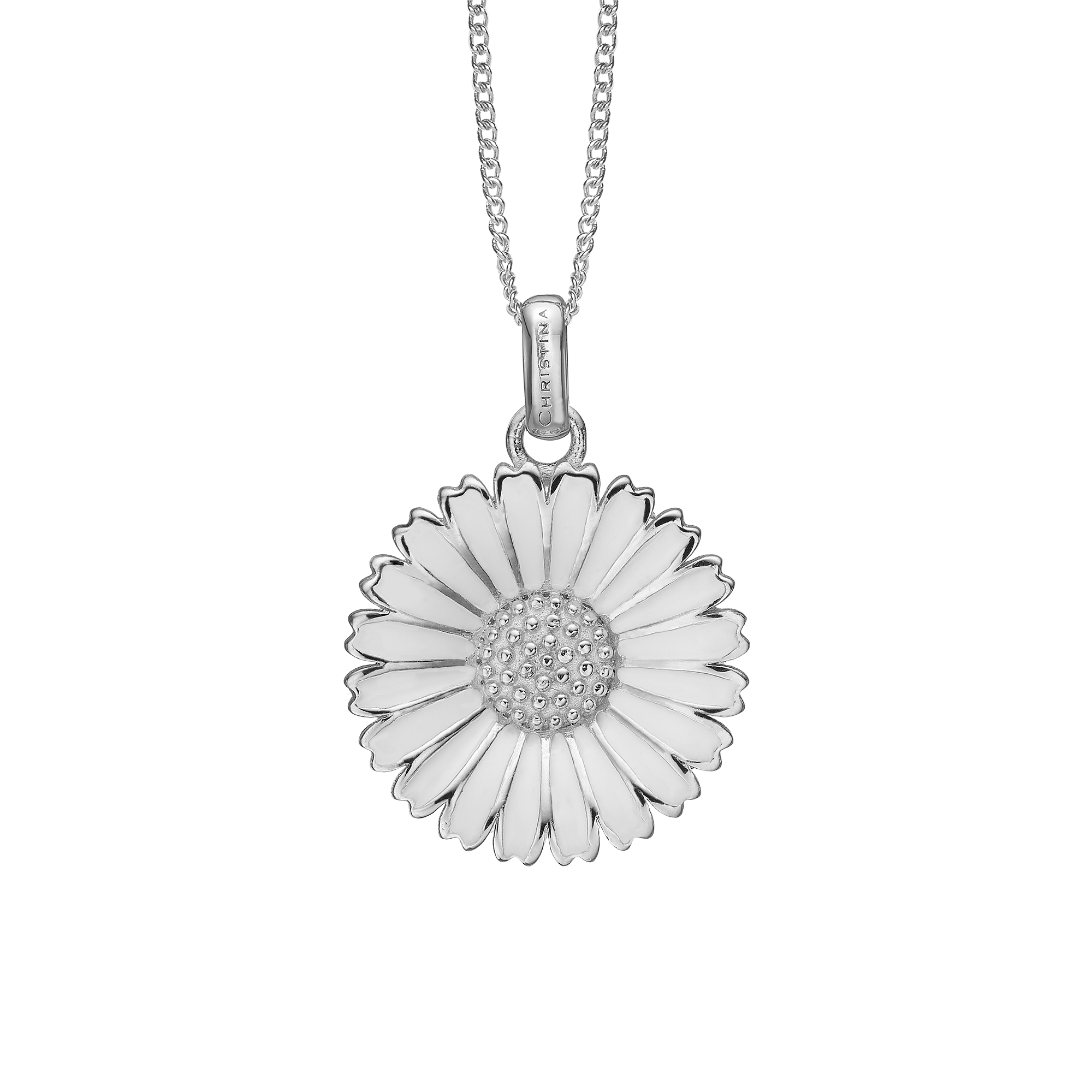 Marguerite Ø 20mm Earring Pendant - Sterling Silver