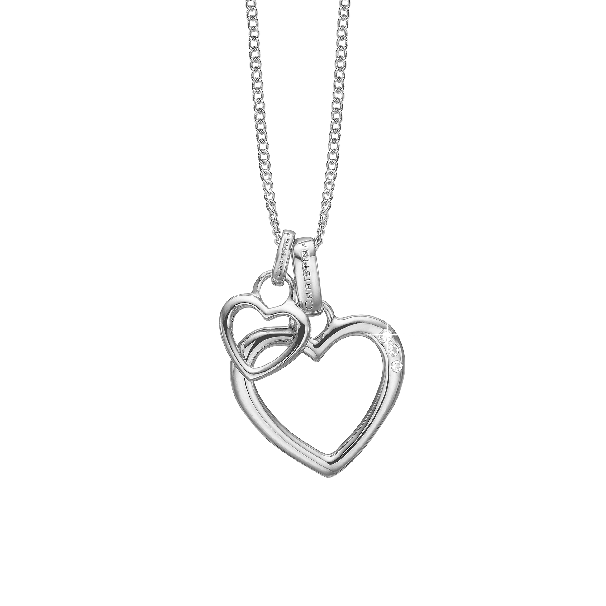 Open Mother Hearts Earring Pendant - CHRISTINA