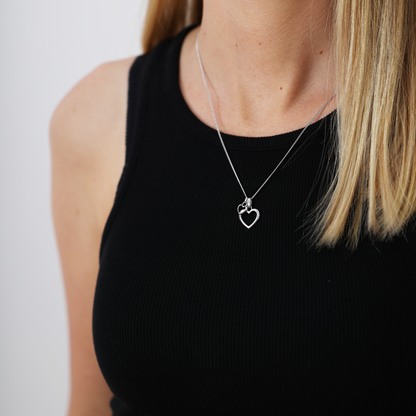 Open Mother Hearts Earring Pendant - CHRISTINA