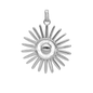 Sunshine Earring Pendant - Polished Sterling Silver