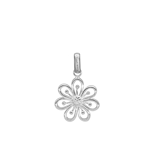 Flower Heaven Earring Pendant - Polished Sterling Silver