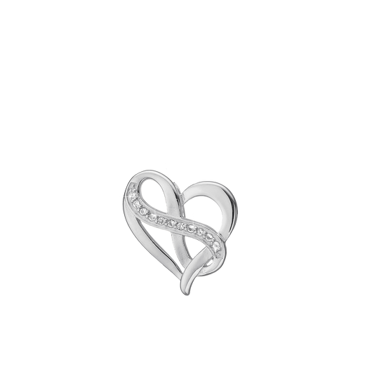 Heart with Eternity Earring Pendant - CHRISTINA
