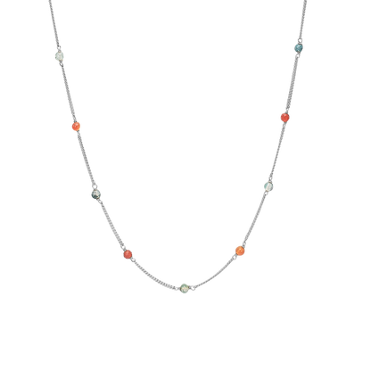 Carnelian and Mos Agat Necklace - CHRISTINA