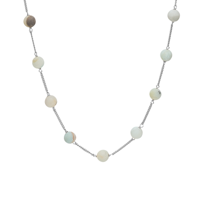 Amazonite Necklace sølv - CHRISTINA