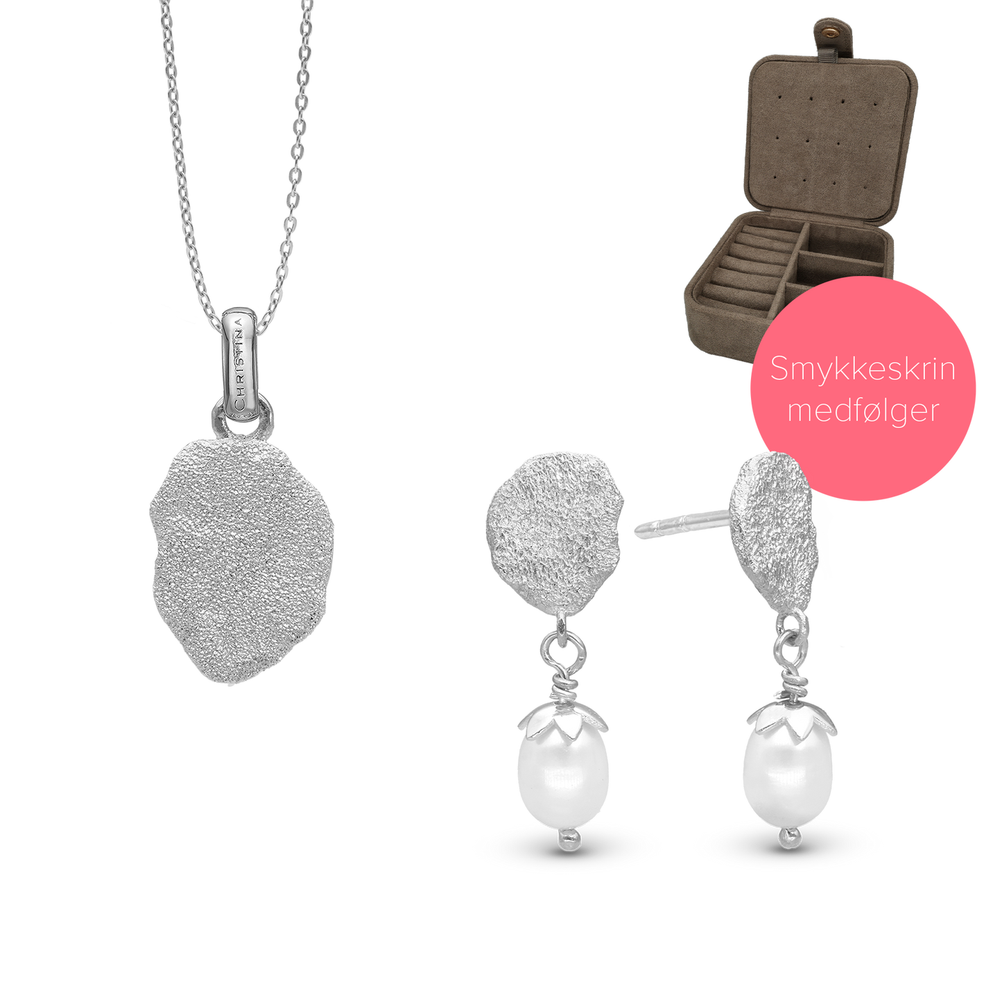 Embrace Smykkesæt Smykkesæt - Sterling Silver med Smykkeskrin