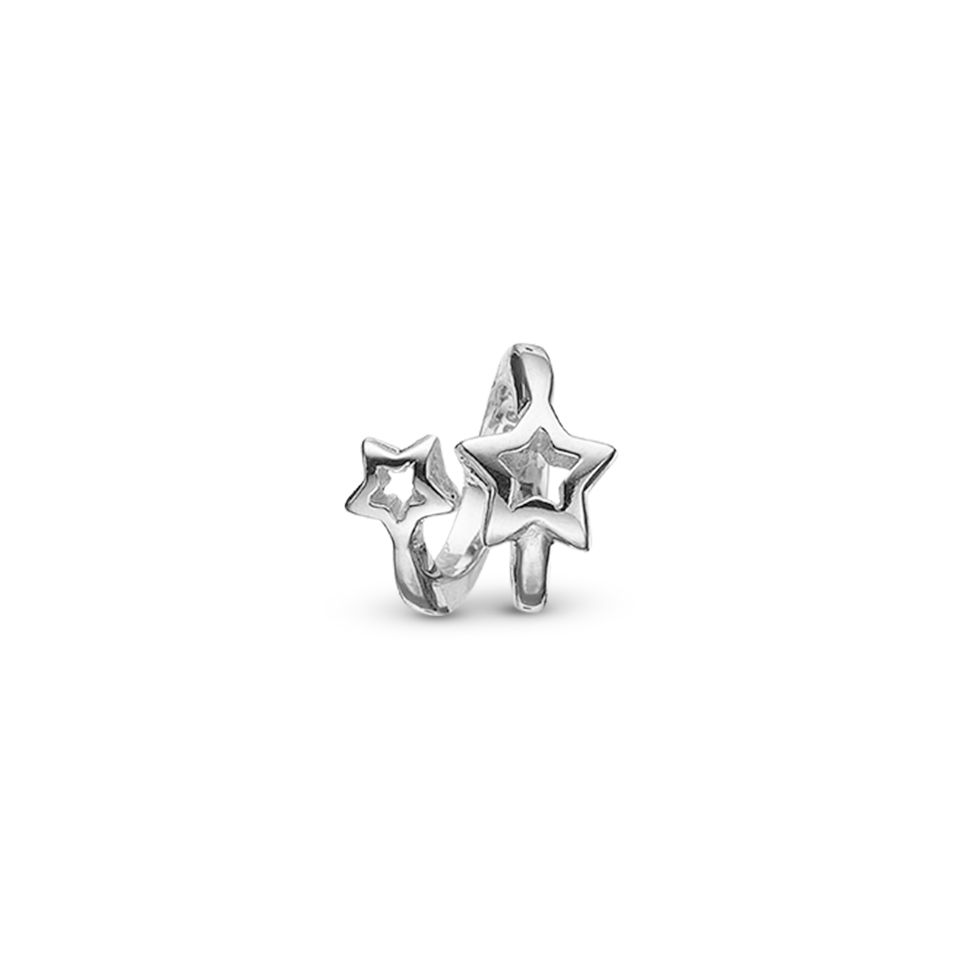 Starlight Charm 6 mm for Classic Leather Bracelet - White Gold 14 karat