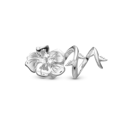 Diamond Flower Guldcharms - CHRISTINA