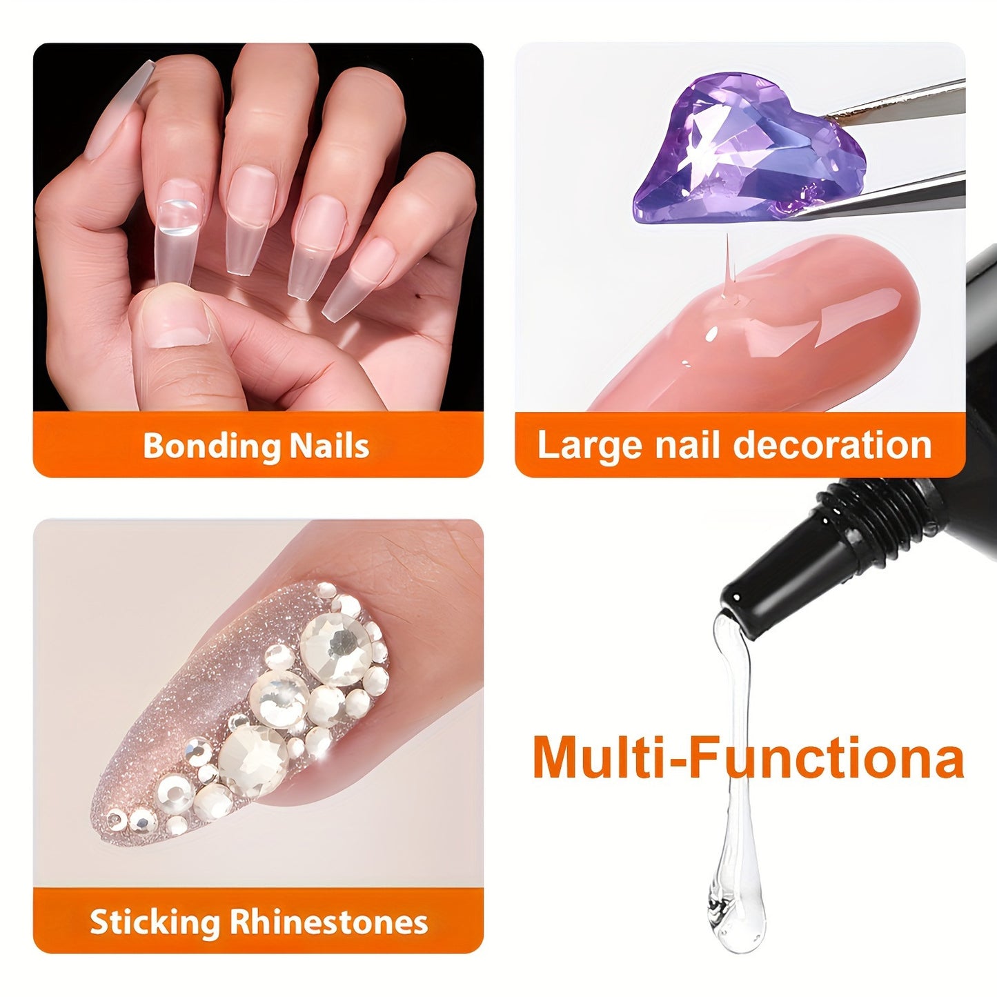 Nail Multi-functional Shape Solid Nail Glue