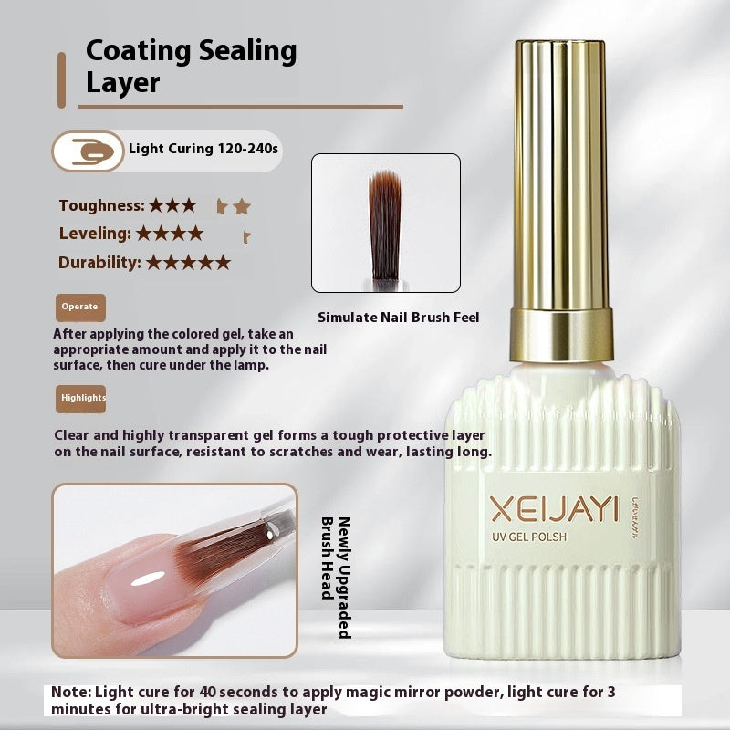 Glass Sealing Layer Reinforced Bottom Nail Tip Adhesive Wear Nail Polish Gel