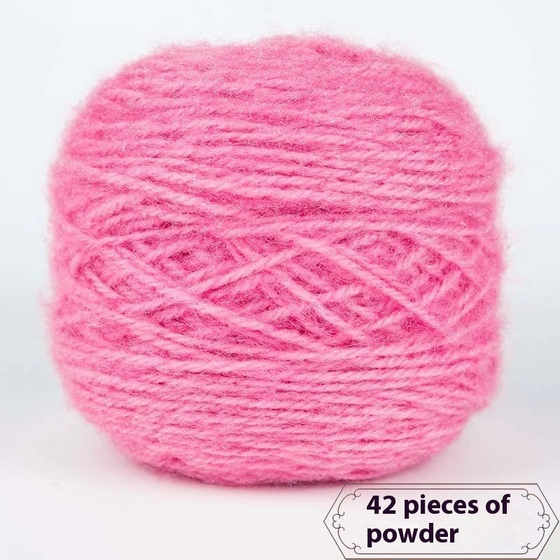 3 Two Groups Of Squirrel-velvet Yarn Hand-knitted Medium Thickness Hat Scarf Coat Waistcoat Cushion Plush Wool 150g