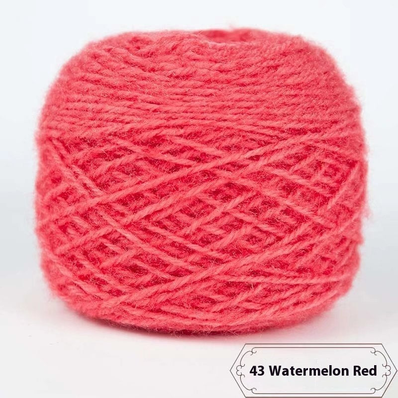 3 Two Groups Of Squirrel-velvet Yarn Hand-knitted Medium Thickness Hat Scarf Coat Waistcoat Cushion Plush Wool 150g