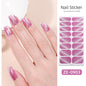 New Onion Powder Cat Eye Nail Applique 16 Finger Nail Sticker