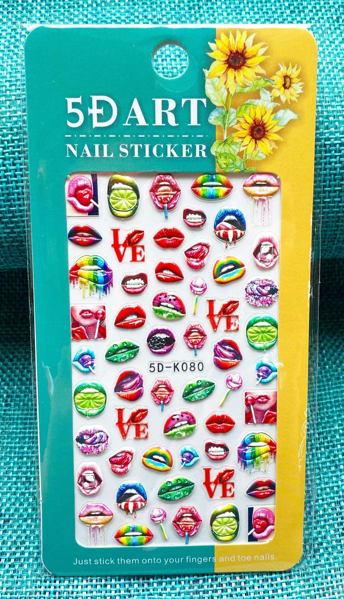 Embossed Nail Sticker Plaid Nail Sticker Three-dimensional Bow Nail Sticker Summer Nail Sticker