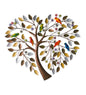 Metal Wall Art Heart-shaped Tree Of Life Ornament