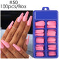 Blue Box Full Paste Wear Long Ballet Nail Plate