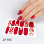 Internet Celebrity Gradient Onion Powder Little Nail Stickers