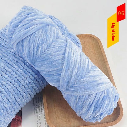 Chenille Gold Velvet Thick Knitting Wool Yarn Ball Scarf Sweater Doll Woven Material Kit