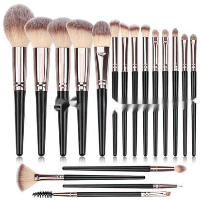 Black Makeup Brush Suit Foundation Eyeshadow Highlight