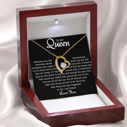 Hollow out heart-shaped necklace gift box for women