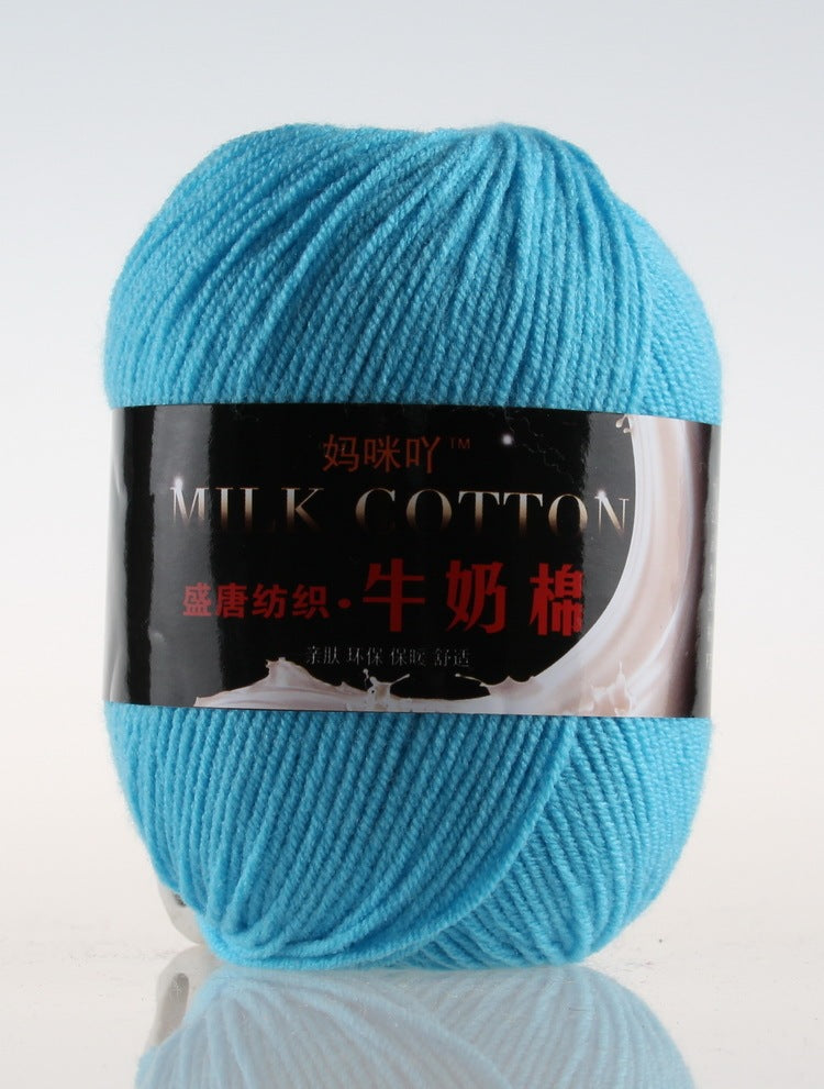3-Strand Milk Cotton Wool DIY Doll Sweater Scarf Hat Cotton Yarn