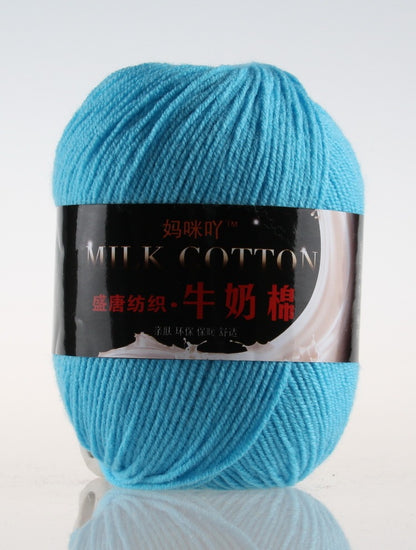 3-Strand Milk Cotton Wool DIY Doll Sweater Scarf Hat Cotton Yarn