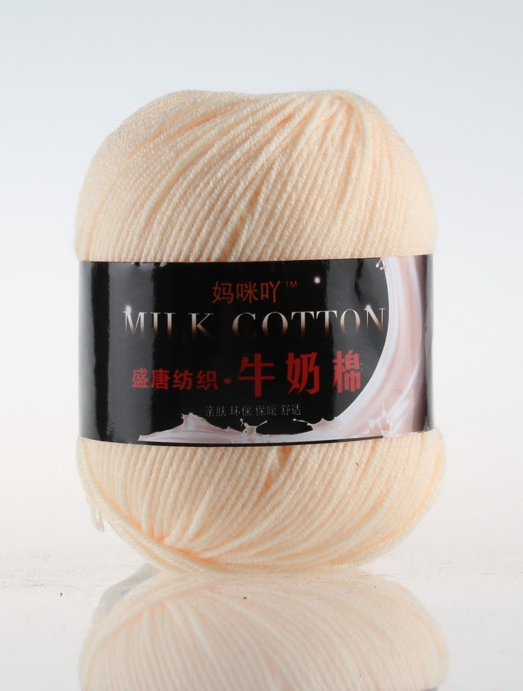 3-Strand Milk Cotton Wool DIY Doll Sweater Scarf Hat Cotton Yarn