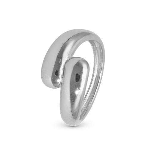 Water drops Ring - Polished Sterling Silver